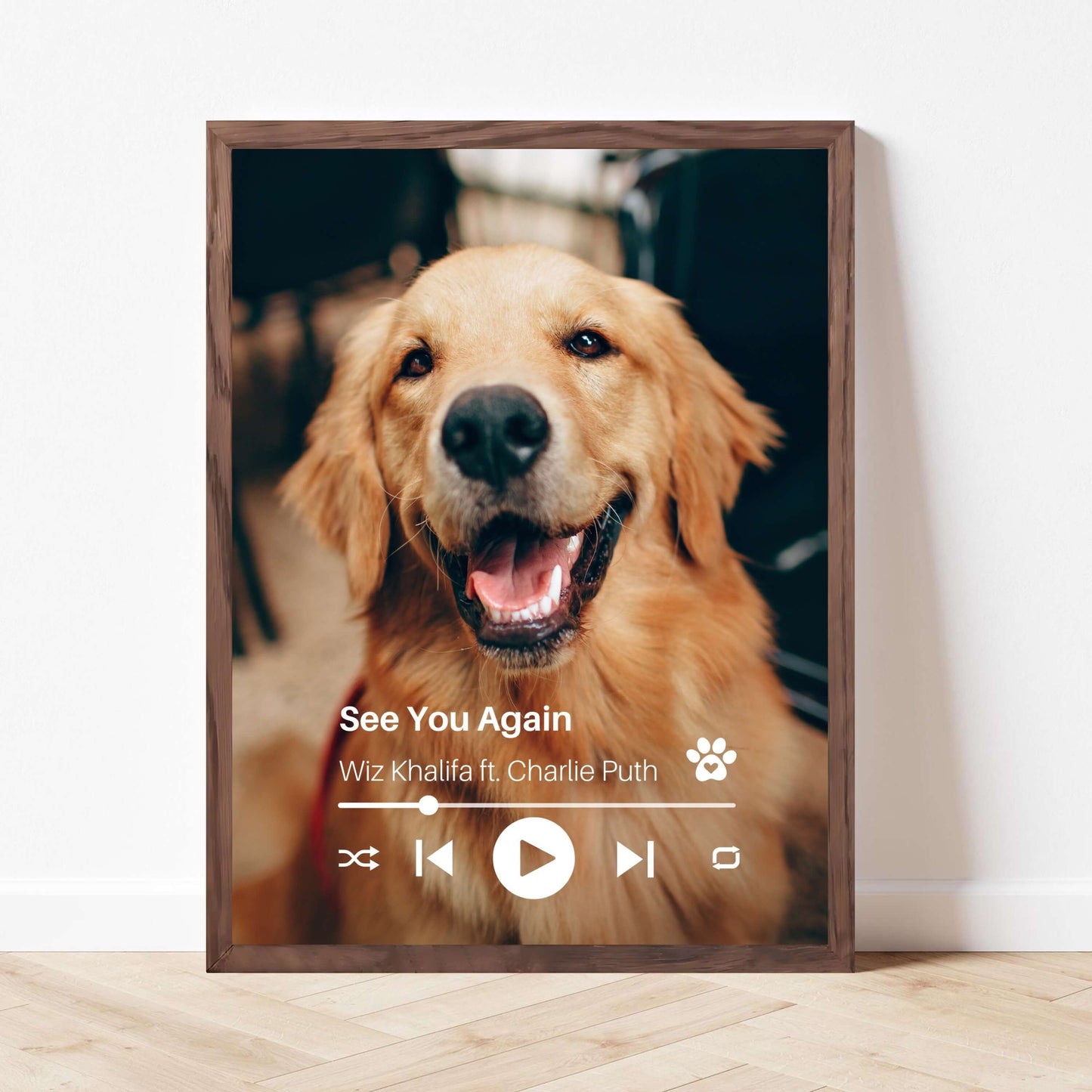 Personalized Dog Memorial Frame – Personalized Tribute – Vertical