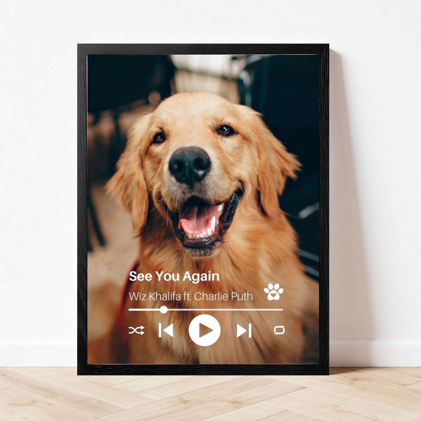 Personalized Dog Memorial Frame – Personalized Tribute – Vertical