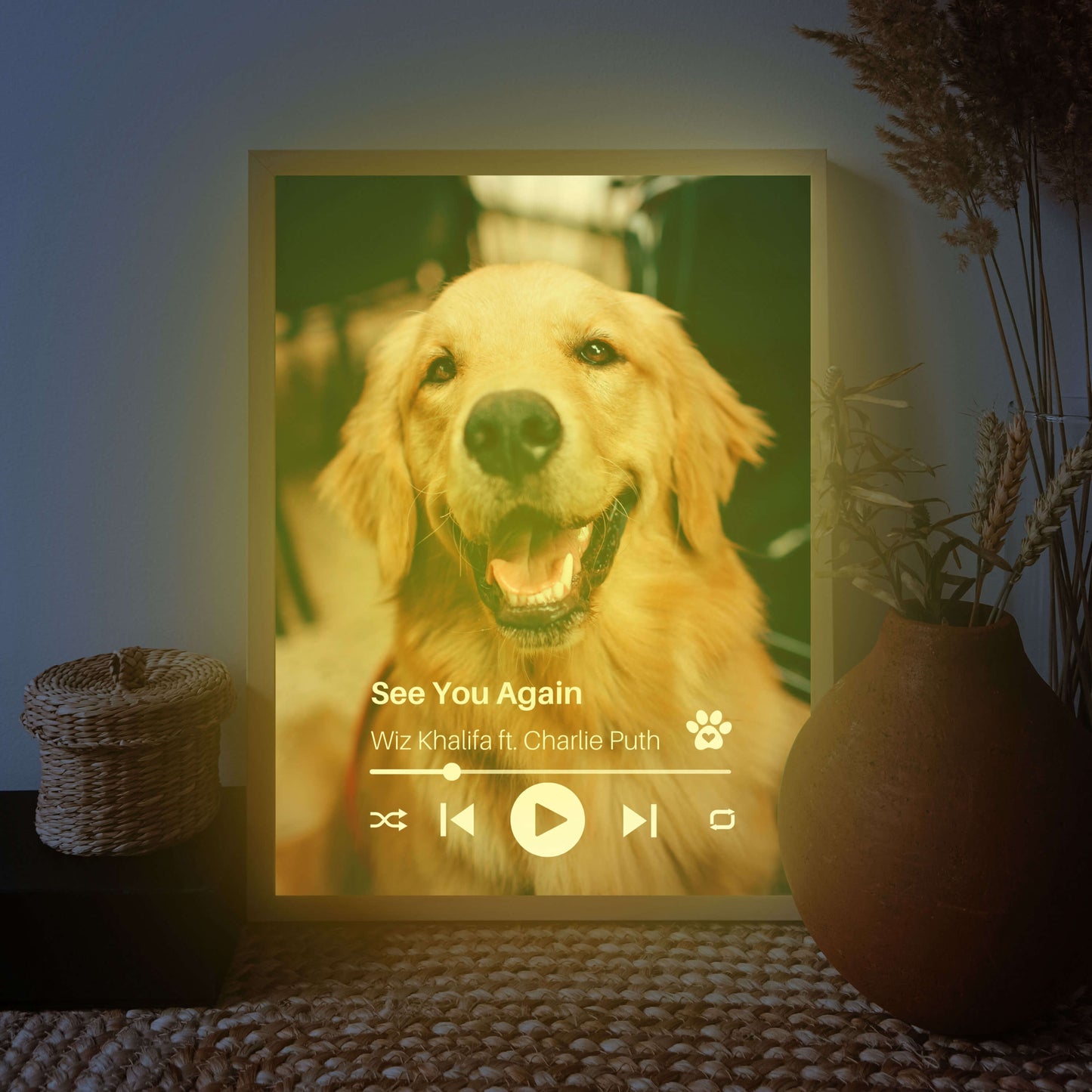 Personalized Dog Memorial Frame – Personalized Tribute – Vertical