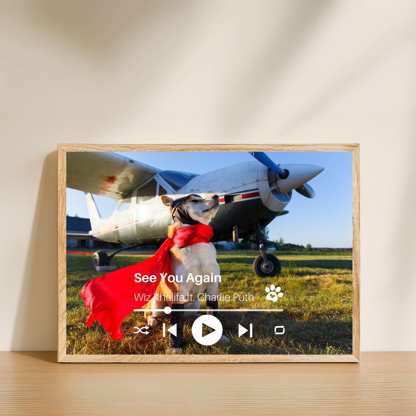 Personalized Dog Memorial Frame – Personalized Tribute – Horizontal