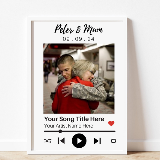 [MelodyFrame] Unique Mother's Day, Father's Day, Birthday Gifts - Personalized Photo and Music, LED Light