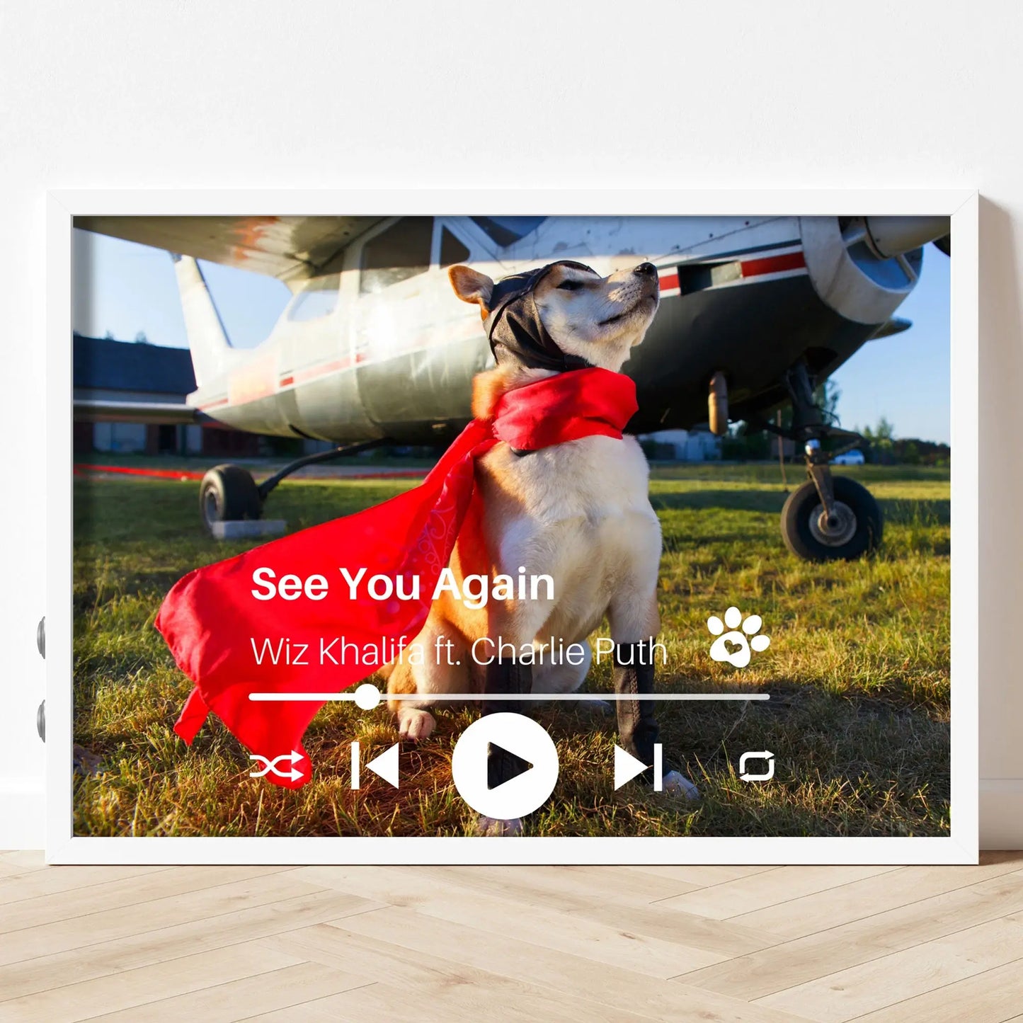 Personalized Dog Memorial Frame – Personalized Tribute – Horizontal