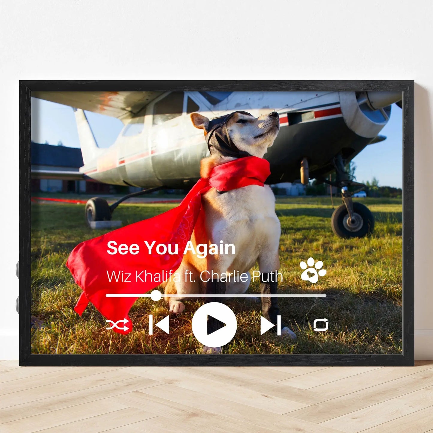 Personalized Dog Memorial Frame – Personalized Tribute – Horizontal