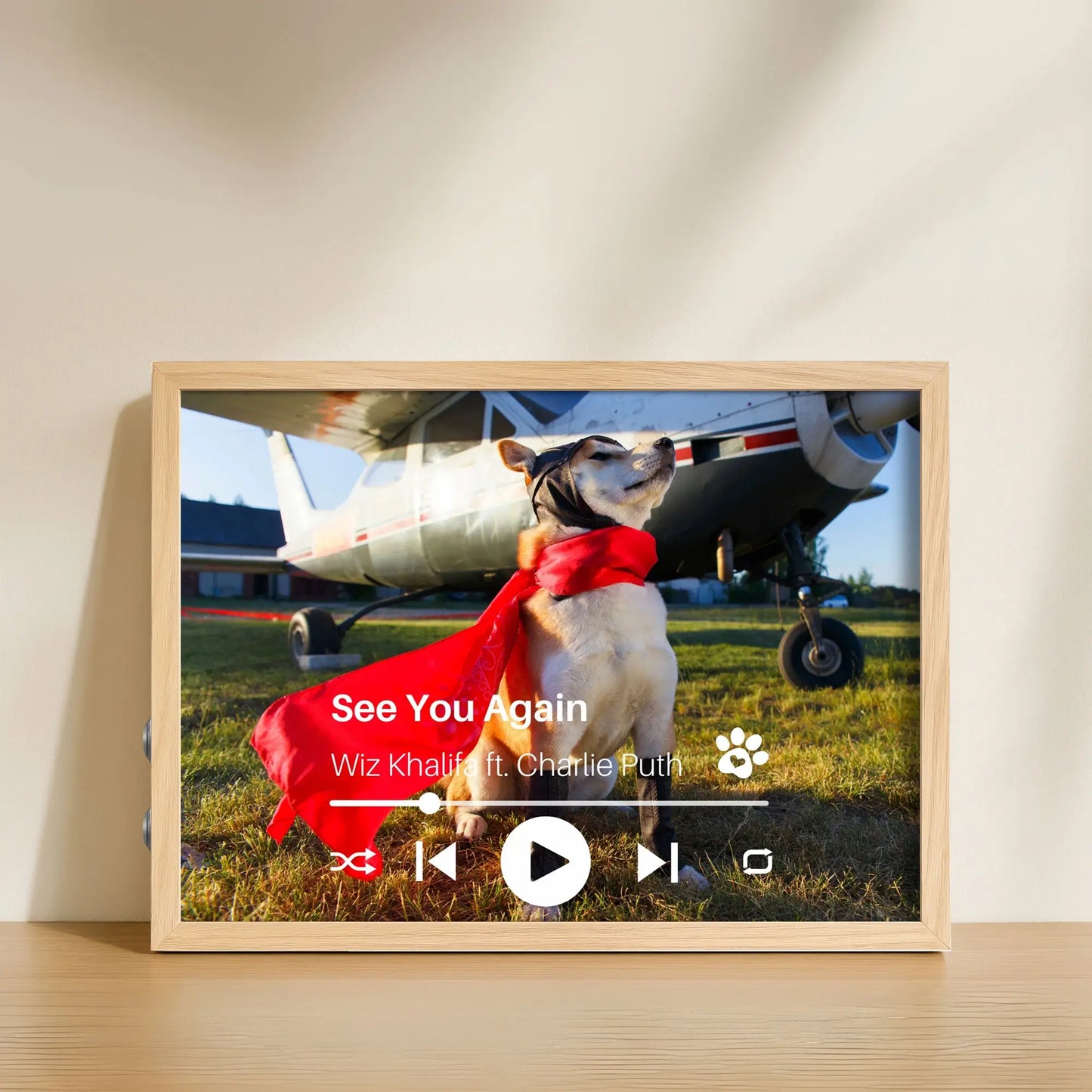 Personalized Dog Memorial Frame – Personalized Tribute – Horizontal