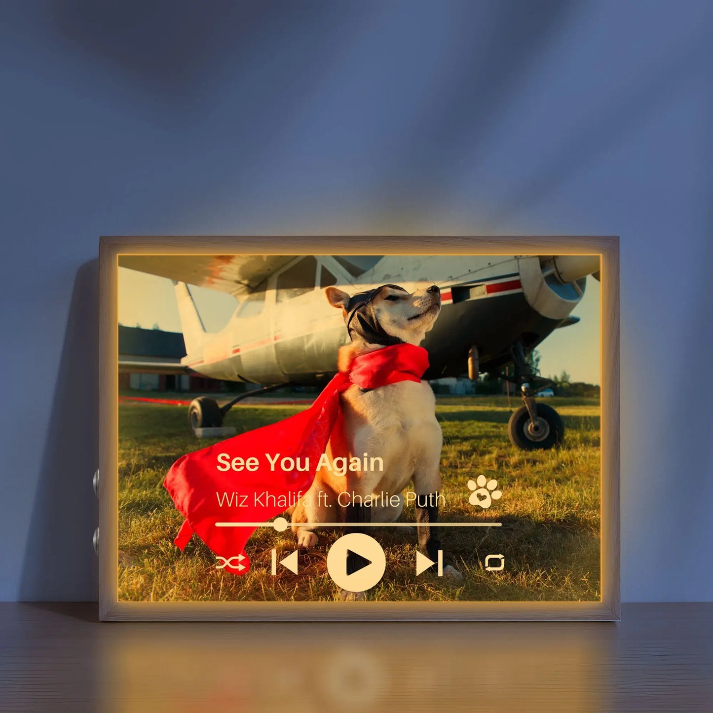 Personalized Dog Memorial Frame – Personalized Tribute – Horizontal