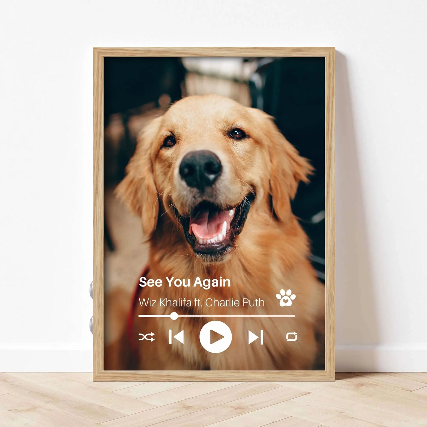 Personalized Dog Memorial Frame – Personalized Tribute – Vertical