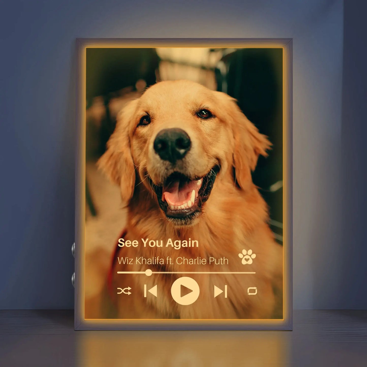 Personalized Dog Memorial Frame – Personalized Tribute – Vertical