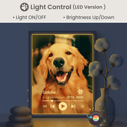 Personalized Dog Memorial Frame – Full Image Tribute – Vertical